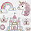 Creativ Company Diamond stickers, unicorn univers, vel 10x16 cm, 1 vel