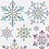 Creativ Company Diamond stickers, ijskristallen, vel 10x16 cm, 1 vel