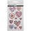 Creativ Company Diamond stickers, harten, vel 10x16 cm, 1 vel