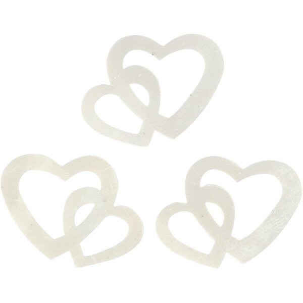 Creativ Company Pailletten, afm 31x22 mm, off-white, 10 gr/ 1 doos