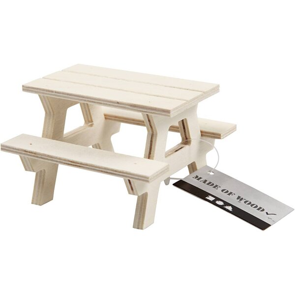 Creativ Company Picknickbank, H: 5,5 cm, L: 8 cm, B: 8 cm, 1 stuk
