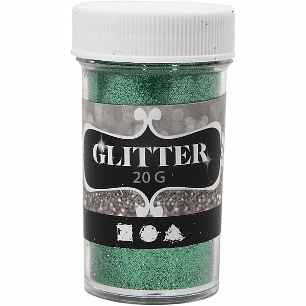 Creativ Company Glitter, groen, 20 gr/ 1 Doosje
