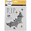 Creativ Company Stickers met strasstenen, vleermuis en RIP, vel 14x17 cm, 1 vel