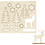 Creativ Company DIY Houten figuren, bos met herten, L: 15,5 cm, B: 17 cm, dikte 3 mm, 1 doos