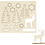 Creativ Company DIY Houten figuren, bos met herten, L: 15,5 cm, B: 17 cm, dikte 3 mm, 1 doos
