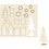Creativ Company DIY Houten figuren, huis, bomen, hert, L: 15,5 cm, B: 17 cm, dikte 3 mm, 1 doos