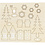 Creativ Company DIY Houten figuren, huis, bomen, hert, L: 15,5 cm, B: 17 cm, dikte 3 mm, 1 doos
