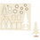 Creativ Company DIY Houten figuren, huis, bomen, hert, L: 15,5 cm, B: 17 cm, dikte 3 mm, 1 doos