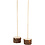 Creativ Company Houten staanders, H: 3 cm, d 5 cm, 2 set/ 1 doos