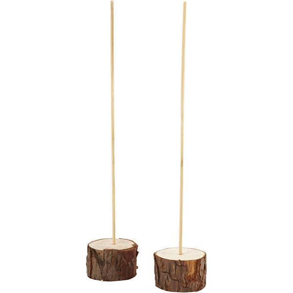 Creativ Company Houten staanders, H: 3 cm, d 5 cm, 2 set/ 1 doos