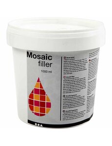 Creativ Company Mozaïekvoeg, wit, 1000 ml/ 1 emmer