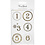 Vivi Gade Kerstkalender cijfer stickers, d 40 mm, vel 9x14 cm, goud, wit, 4 vel/ 1 doos