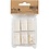 Creativ Company Bio Sparkles & Sequins, zilver, wit, 6x7 ml/ 1 doos