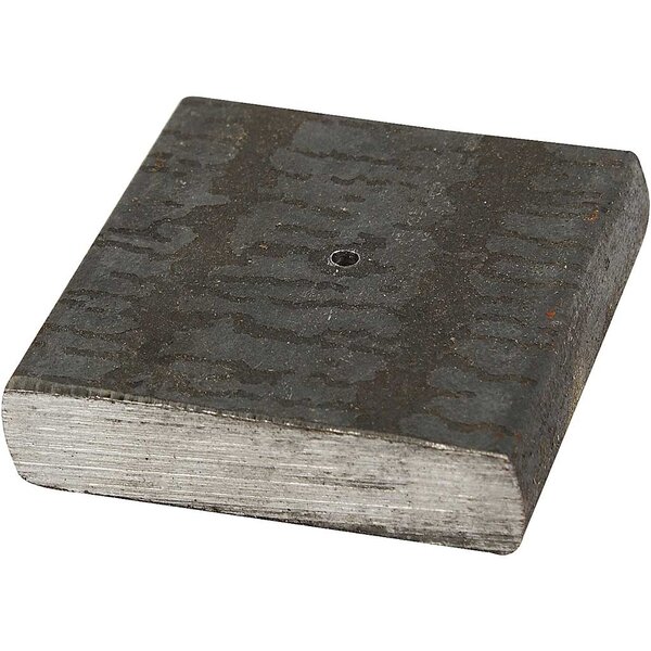 Creativ Company Metalen voet, afm 4x4x1 cm, gatgrootte 2 mm, 1 stuk