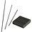 Creativ Company Metalen voet, afm 4x4x1 cm, gatgrootte 2 mm, 1 stuk