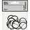 Creativ Company Label, d 25 mm, wit/zwart, 20 stuk/ 1 doos
