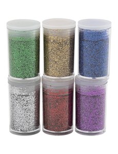 Creativ Company Bio Sparkles, diverse kleuren, 6x7 ml/ 1 doos
