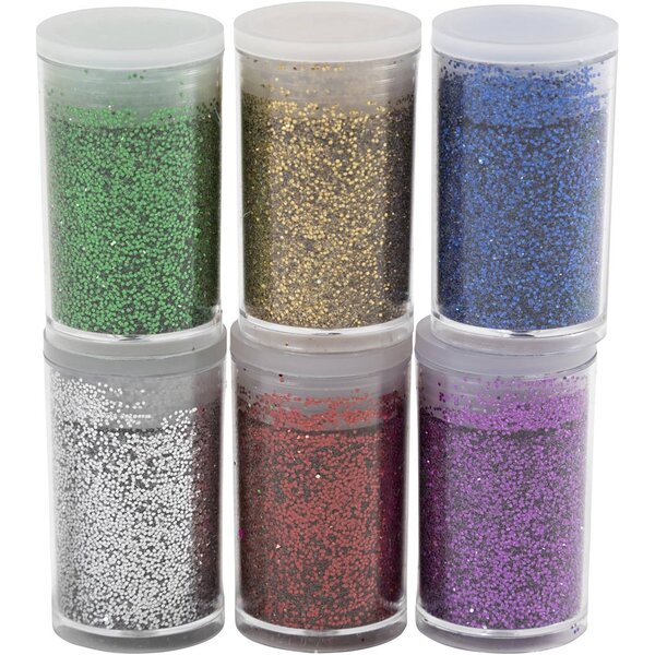Creativ Company Bio Sparkles, diverse kleuren, 6x7 ml/ 1 doos