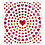Creativ Company Stickers, kleine harten, vel 15x16,5 cm, ca. 108 stuk, 1 vel