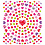 Creativ Company Stickers, kleine harten, vel 15x16,5 cm, ca. 108 stuk, 1 vel
