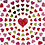 Creativ Company Stickers, kleine harten, vel 15x16,5 cm, ca. 108 stuk, 1 vel