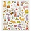 Creativ Company Stickers, Paashaas, vel 15x16,5 cm, ca. 50 stuk, 1 vel
