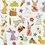 Creativ Company Stickers, Paashaas, vel 15x16,5 cm, ca. 50 stuk, 1 vel