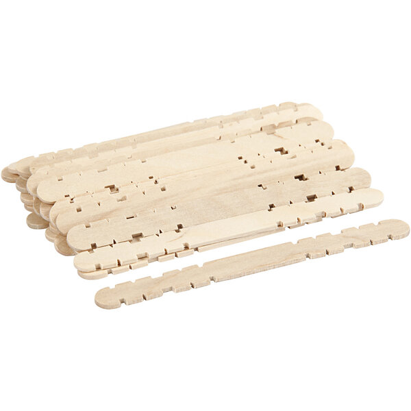 Creativ Company Constructiehoutjes, L: 11,4 cm, B: 10 mm, 30 stuk/ 1 doos