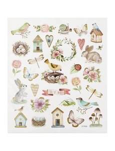 Creativ Company Stickers, voorjaar en Pasen, vel 15x16,5 cm, 1 vel