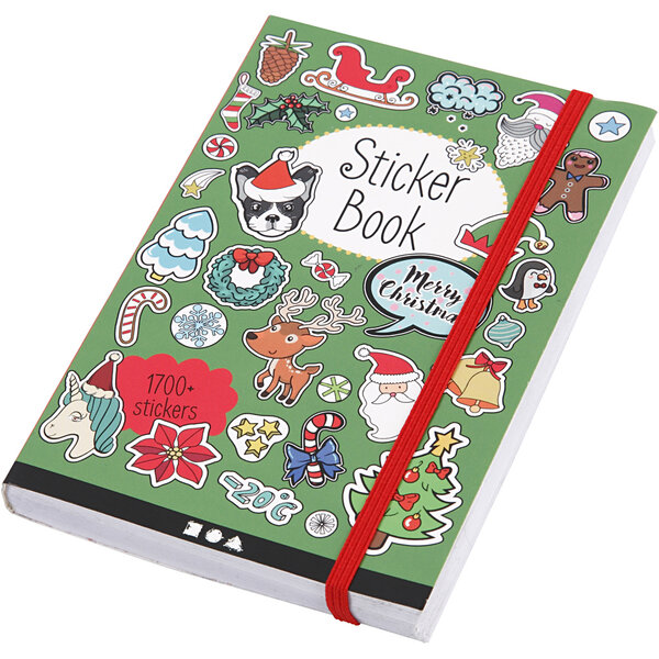 Creativ Company Stickerboek, kerstmotieven, afm 11,5x17 cm, ca. 1700 stuk, 76 vel, 1 stuk