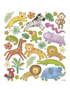 Creativ Company Stickers, wilde dieren, vel 15x16,5 cm, 1 vel