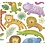 Creativ Company Stickers, wilde dieren, vel 15x16,5 cm, 1 vel