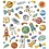 Creativ Company Stickers, ruimte, vel 15x16,5 cm, ca. 41 stuk, 1 vel