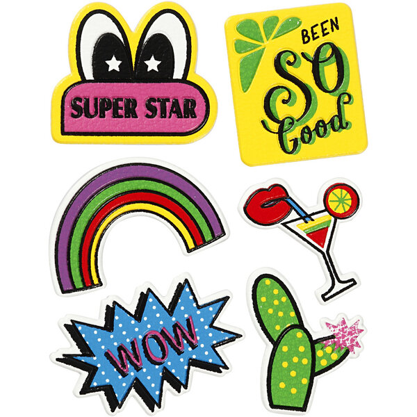 Creativ Company Soft Stickers , Super Star, vel 12,2x17,75 cm, 1 vel