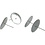 Creativ Company Kandelaar, H: 6 cm, d 7 cm, 4 stuk/ 1 doos