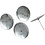 Creativ Company Kandelaar, H: 6 cm, d 7 cm, 4 stuk/ 1 doos