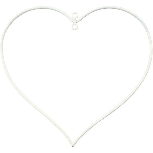 Creativ Company Metalen draadvorm, afm 13x13 cm, dikte 2,5 mm, wit, 10 stuk/ 1 doos