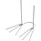 Creativ Company Kippenvoeten, H: 4,5 cm, B: 2,5 cm, wit, 20 paar/ 1 doos