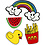 Creativ Company Soft Stickers , Summer Fun, vel 12,2x17,75 cm, 1 vel