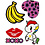Creativ Company Soft Stickers , XOXO, vel 12,2x17,75 cm, 1 vel