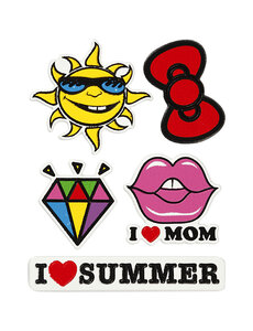 Creativ Company Soft Stickers , I Love Mom, vel 12,2x17,75 cm, 1 vel
