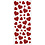 Creativ Company Glitterstickers, harten, vel 10x24 cm, ca. 84 stuk, rood, 2 vel/ 1 doos