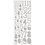Creativ Company Glitterstickers, cijfers, vel 10x24 cm, zilver, 2 vel/ 1 doos
