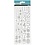 Creativ Company Glitterstickers, cijfers, vel 10x24 cm, zilver, 2 vel/ 1 doos