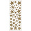 Creativ Company Glitterstickers, sterren, vel 10x24 cm, ca. 110 stuk, goud, 2 vel/ 1 doos