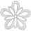 Creativ Company Bloem, d 27 mm, dikte 1,7 mm, off-white, 20 stuk/ 1 doos