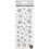 Creativ Company Glitterstickers, sterren, vel 10x24 cm, ca. 110 stuk, zilver, 2 vel/ 1 doos