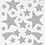 Creativ Company Glitterstickers, sterren, vel 10x24 cm, ca. 110 stuk, zilver, 2 vel/ 1 doos