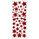Creativ Company Glitterstickers, sterren, vel 10x24 cm, ca. 110 stuk, rood, 2 vel/ 1 doos