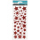 Creativ Company Glitterstickers, sterren, vel 10x24 cm, ca. 110 stuk, rood, 2 vel/ 1 doos